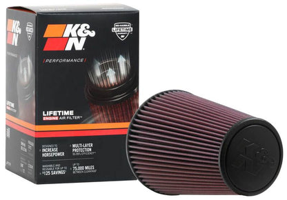 K&N Universal Clamp-On Air Filter 6-inch Flange, 7.5-inch Body for Chevrolet and GMC Vehicles