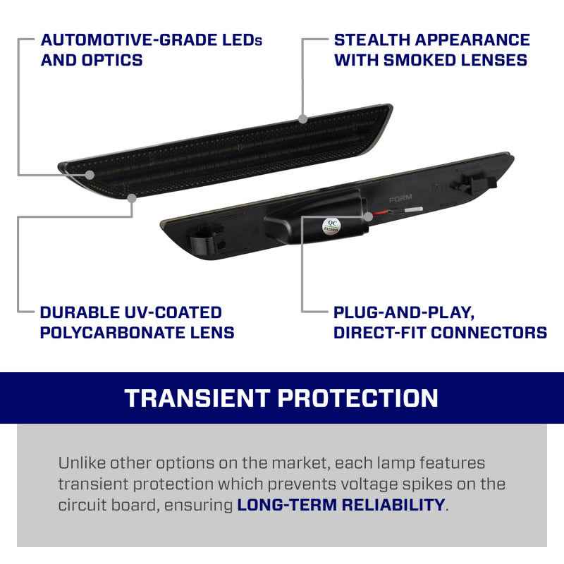 Form Lighting 2015 Mustang LED Sidemarkers (Pair)