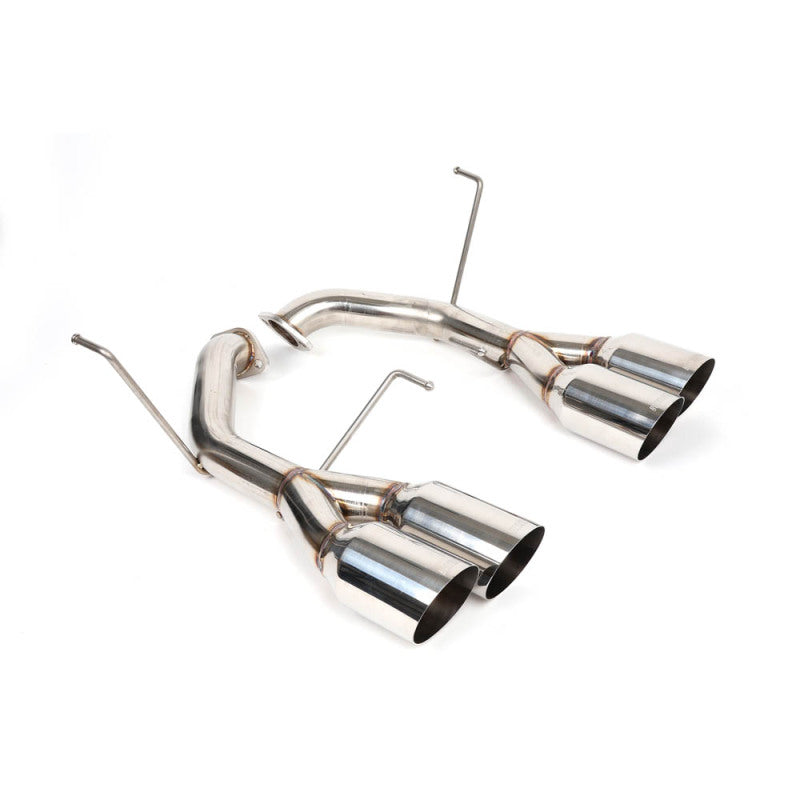 BLOX Racing 2022+ WRX Muffler Delete / Axle Back Single Wall 4-inch Polished Tips