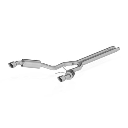 MBRP Armor Lite Series Cat Back Exhaust System for 2015-2017 Ford Mustang GT with 3-inch Dual Split Rear Exit and 4.5-inch Tips