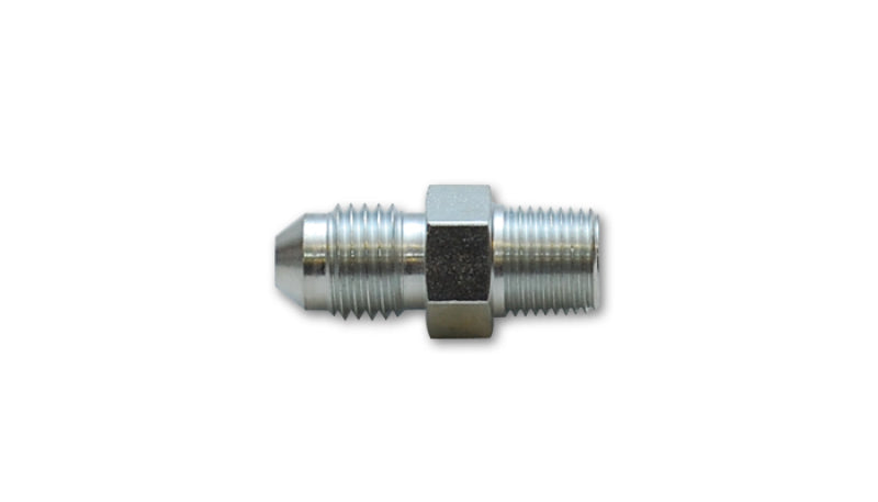 Vibrant Performance -4AN to 1/8 inch NPT Straight Adapter Fitting in Black