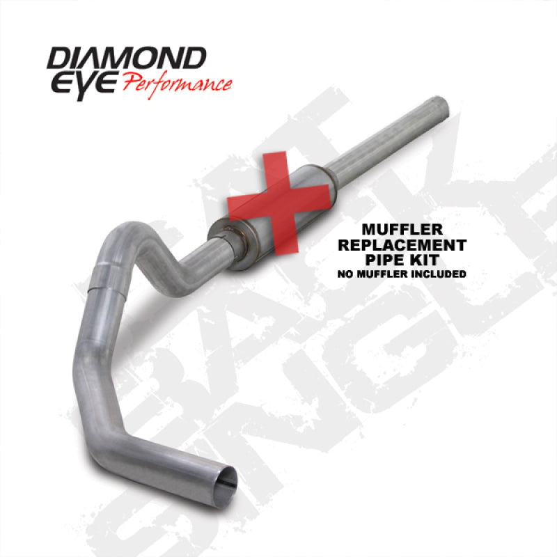 Diamond Eye Performance 4-inch Catback Exhaust System Kit for 2004.5-2007.5 Dodge Ram 2500/3500 with 5.9L Cummins Engine
