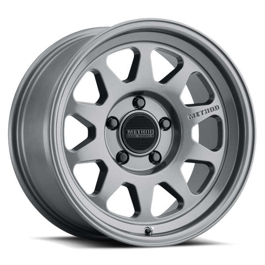 Method MR316 17x8 Inch Alloy Wheel with 25mm Offset in Titanium Finish