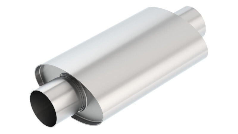 Borla XR-1 Multi-Core Racing Muffler for Rotary Engine Vehicles – 3 Inch Inlet and Outlet, Oval Body, Reversible Design