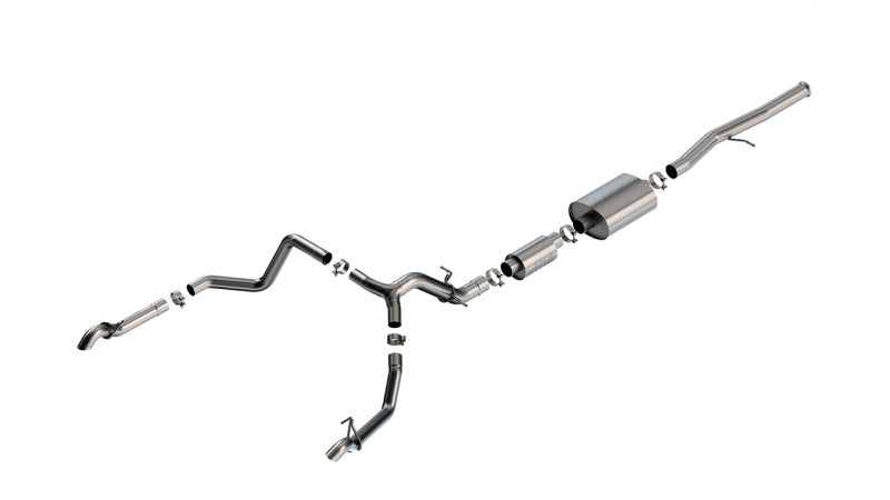 Borla S-Type Cat-Back Exhaust System for 2022-2023 Chevrolet Silverado 1500 ZR2 & GMC Sierra 1500 AT4X 6.2L V8