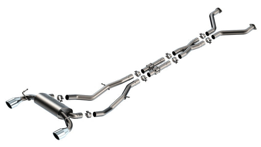 Borla 23-24 Nissan Z S-Type Cat Back Exhaust with 4.5-Inch Stainless Steel Tips - True Dual Design and Harmonic Technology