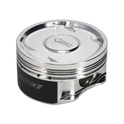 Manley Performance EJ257 Subaru WRX STI Piston Set with Rings - 04+ Models, STD Stroke, +.5mm Bore