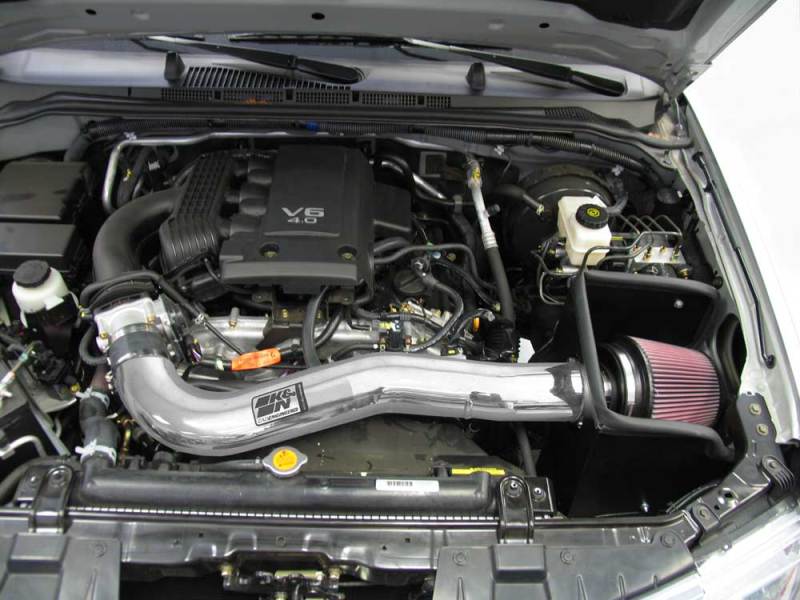 K&N Engineering 77-6014-1KP High Flow Cold Air Intake System for Nissan Xterra, Frontier, and Pathfinder V6 4.0L