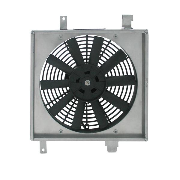 Mishimoto 22x18x3.5 Inch Aluminum Fan Shroud Kit for Dual Pass Race Radiator