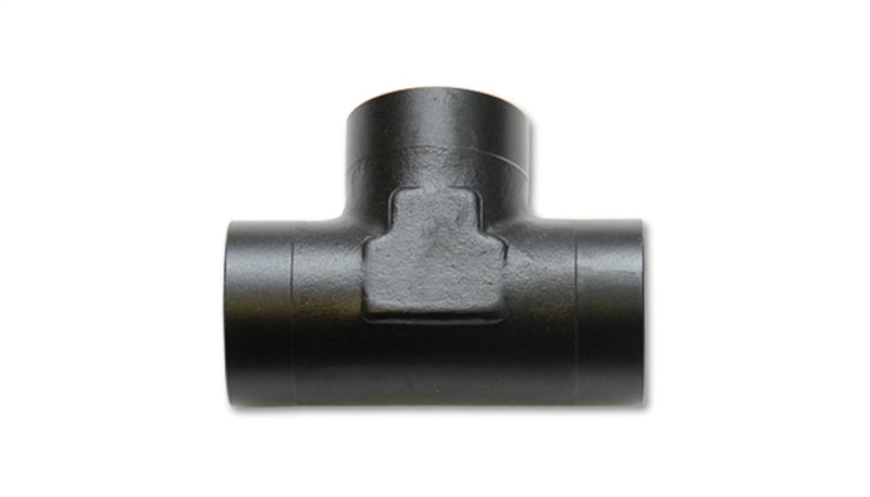 Vibrant -6AN 938 Female Tee Adapter in Black Aluminum Part 10872