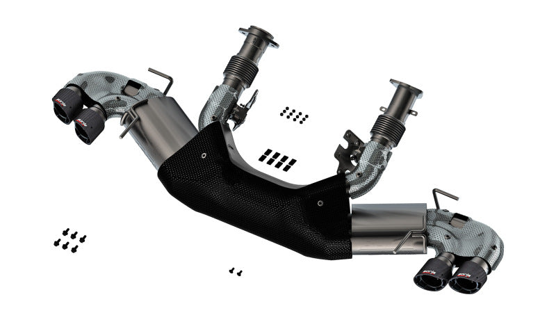 Borla 20-23 Chevy Corvette 6.2L V8 AT W/O NPP 3-Inch ATAK Cat-Back Exhaust System with Carbon Fiber Tips