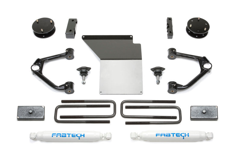 Fabtech 07-18 GM K1500 4-Inch Budget Lift System with Rear Performance Shocks - Part K1059