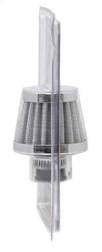 K&N Engineering 62-1600WT Crankcase Vent Filter with Chrome Top and Base for Classic and Racing Engines