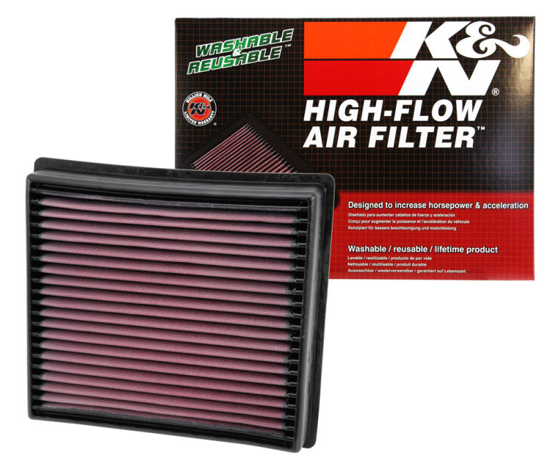 K&N Replacement Panel Air Filter for 2013-2014 Dodge Ram 2500/3500/4500/5500 with 6.7L L6 Diesel – Part Number 33-5005