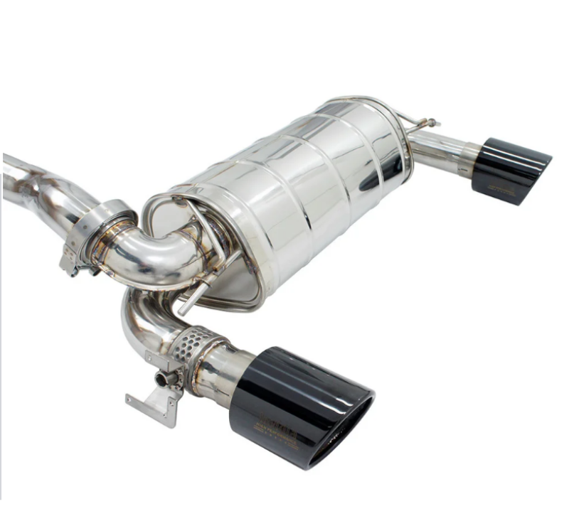 Invidia Ford Focus RS 2015-2018 Q300 Valve-Back Exhaust with Black Tip - Part Number HS15FFR3V1RB