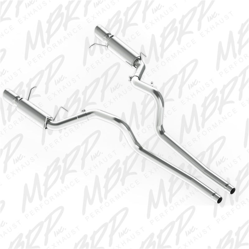 MBRP S7264AL Armor Lite Series 3-inch Dual Split Rear Race Version Cat Back Exhaust System for Ford Mustang