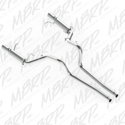 MBRP S7264AL Armor Lite Series 3-inch Dual Split Rear Race Version Cat Back Exhaust System for Ford Mustang