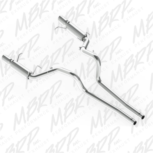 MBRP S7264AL Armor Lite Series 3-inch Dual Split Rear Race Version Cat Back Exhaust System for Ford Mustang