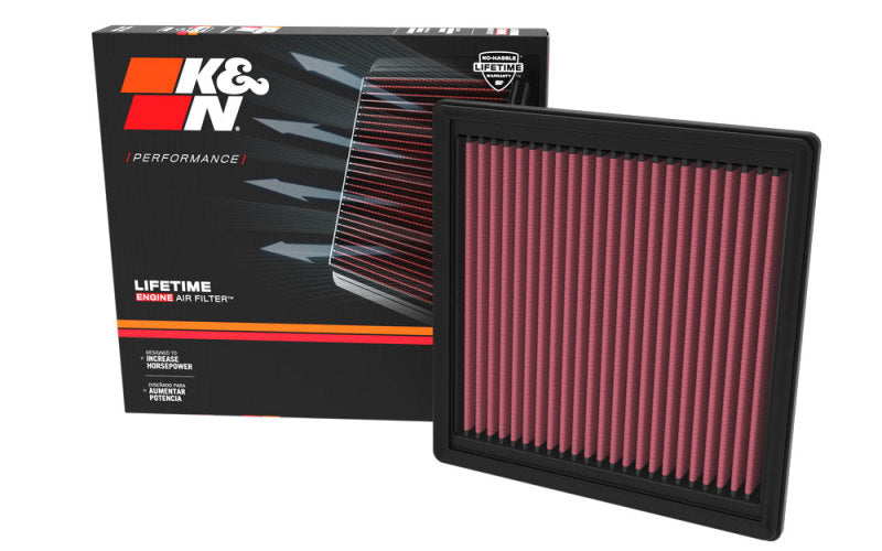 K&N Engineering 33-3178 High-Flow Replacement Air Filter for Toyota Land Cruiser 2024 – Reusable, Performance-Enhancing Filter
