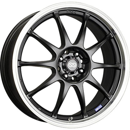 Enkei J10 18x7.5 Inch Alloy Wheel with Dual Bolt Pattern and Machined Lip Finish