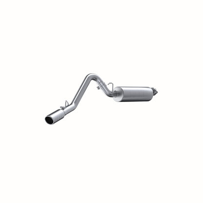 MBRP Armor Lite Series Cat Back Exhaust System for Jeep Wrangler 2002-2006 2.5L & 4.0L - Single Side Exit with 3.5-inch Tip