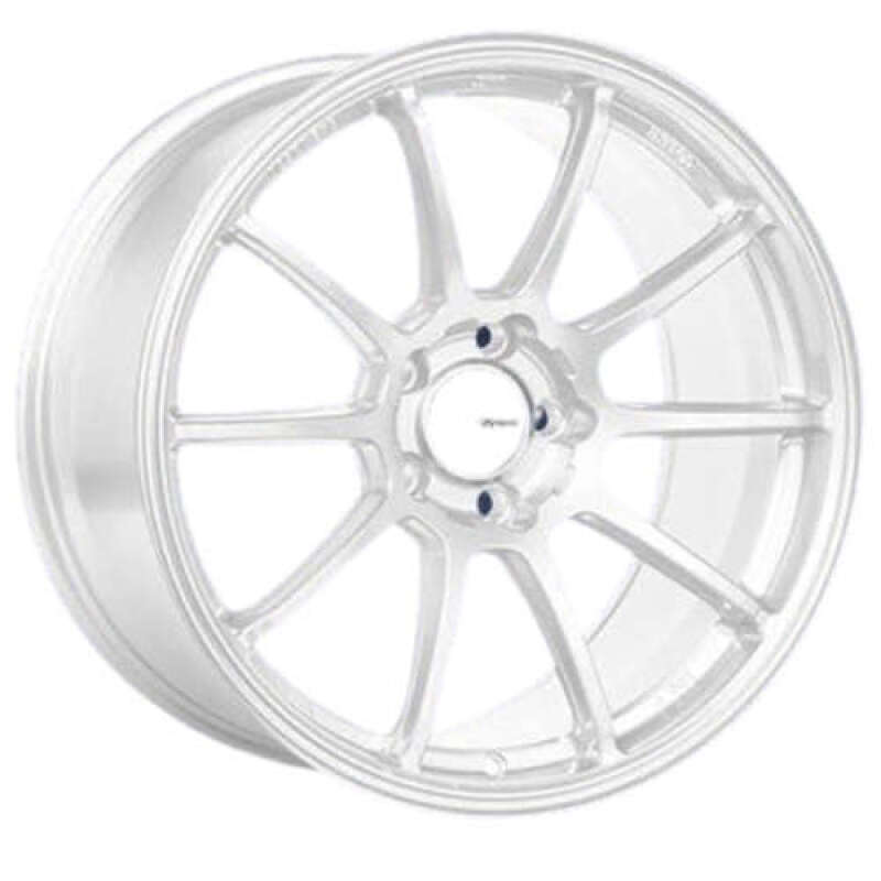 Enkei Triumph 18x9.5 Inch Cast Aluminum Wheel with 5x114.3 Bolt Pattern and White Finish