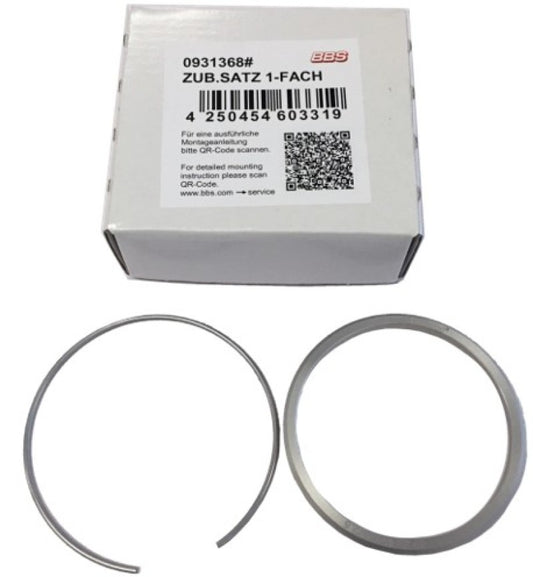 BBS PFS Kit for BMW - Includes 82mm Outer Diameter Ring and 82mm Clip - Part Number 09.31.368