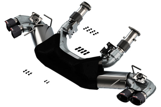 Borla S-Type Exhaust System for Chevrolet Corvette C8 2020-2025 with Dual Carbon Fiber Tips