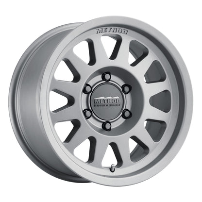 Method MR704 17x8.5 Inch Titanium Wheel with Bead Grip Technology and 6x5.5 Bolt Pattern