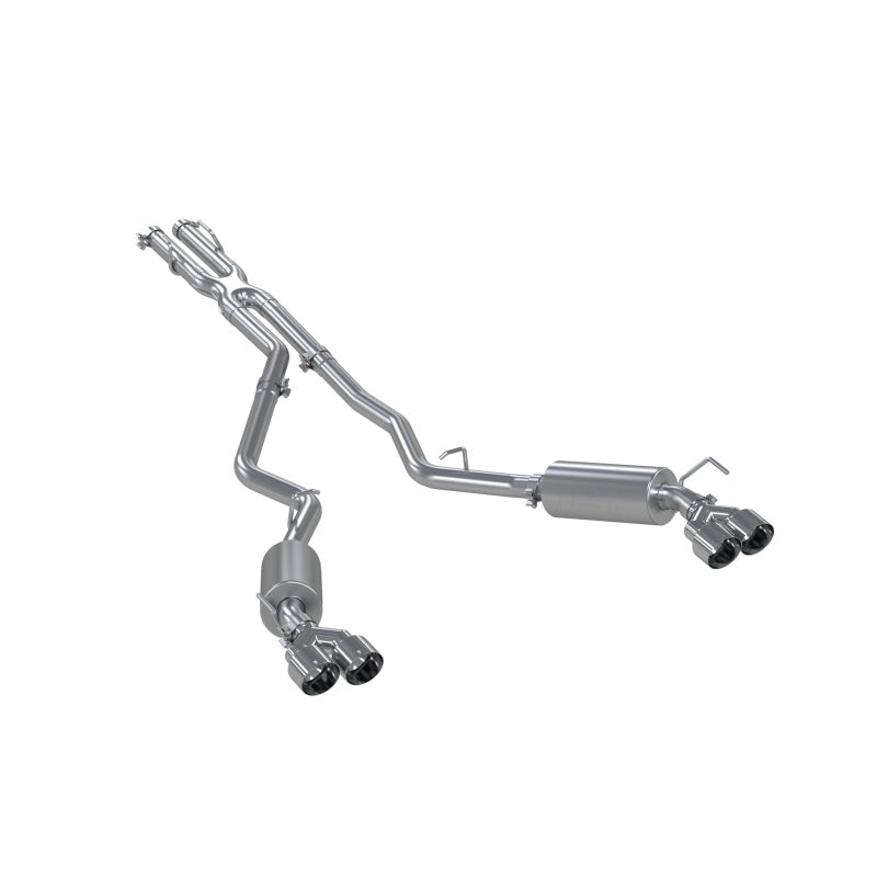 MBRP Armor Lite Series Cat Back Exhaust System for 2020-2021 Ford Explorer & Lincoln Aviator with 2.5-inch Dual Rear Exit and Quad Tips