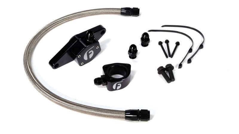 Fleece Performance 98.5-02 VP Coolant Bypass Kit with Stainless Steel Braided Line for Cummins 5.9/6.7L Engines