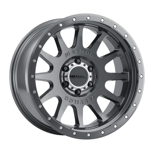 Method MR605 NV 20x10-Inch Alloy Wheel with -24mm Offset and Titanium Finish