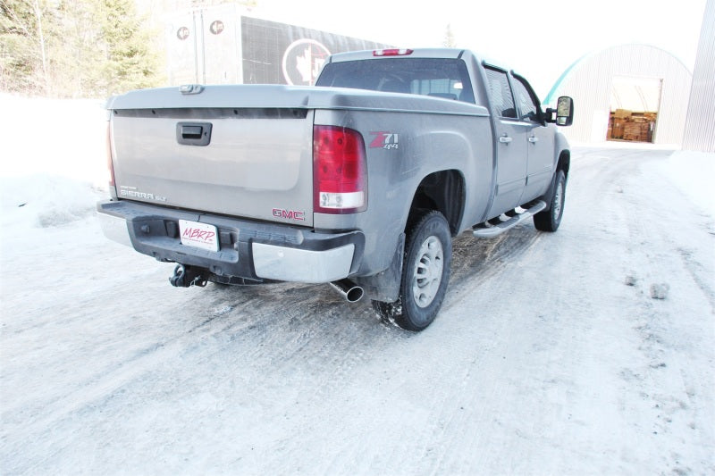 MBRP Armor Plus Series Cat Back Exhaust System for 2007-2010 Chevrolet Silverado 2500 HD with 6.0L V8 - 3.5 Inch Single Side Exit T409 Stainless Steel