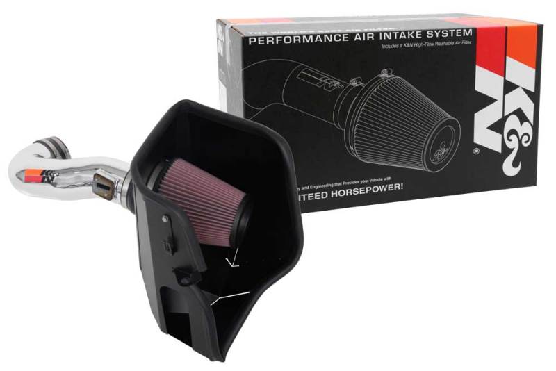 K&N Engineering 77-3110KP Performance Cold Air Intake System for Chevrolet Silverado 1500 and GMC Sierra 1500 V8-5.3/6.2L