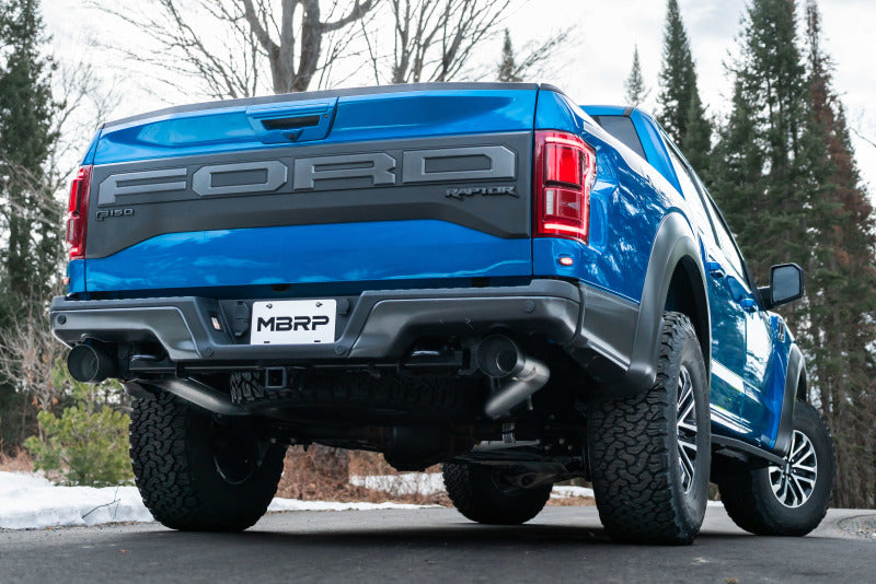 MBRP Armor Plus Series Dual Rear Exit Exhaust System for Ford F-150 2017-2021 with 3-Inch T409 Stainless Steel