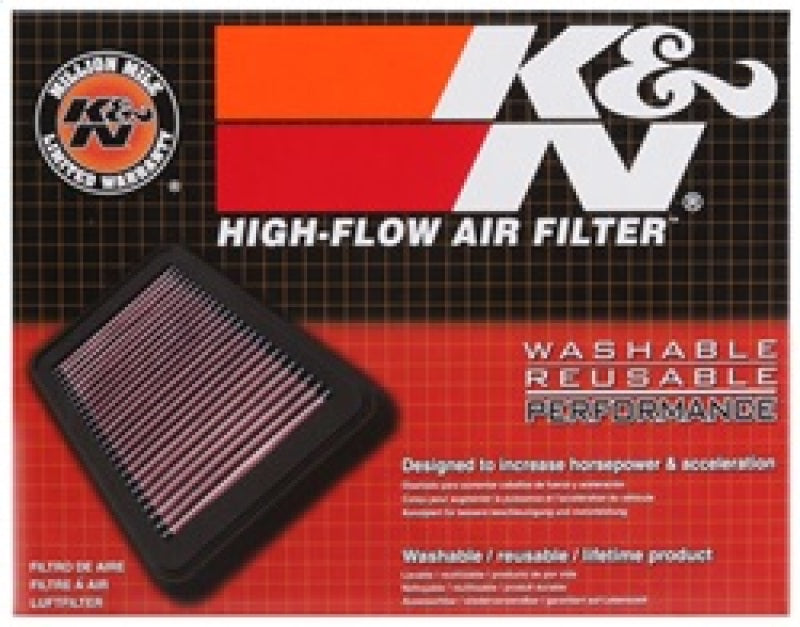 K&N Engineering Part 33-2036 High-Flow Reusable Drop-In Air Filter for Honda Civic and Nissan 300ZX