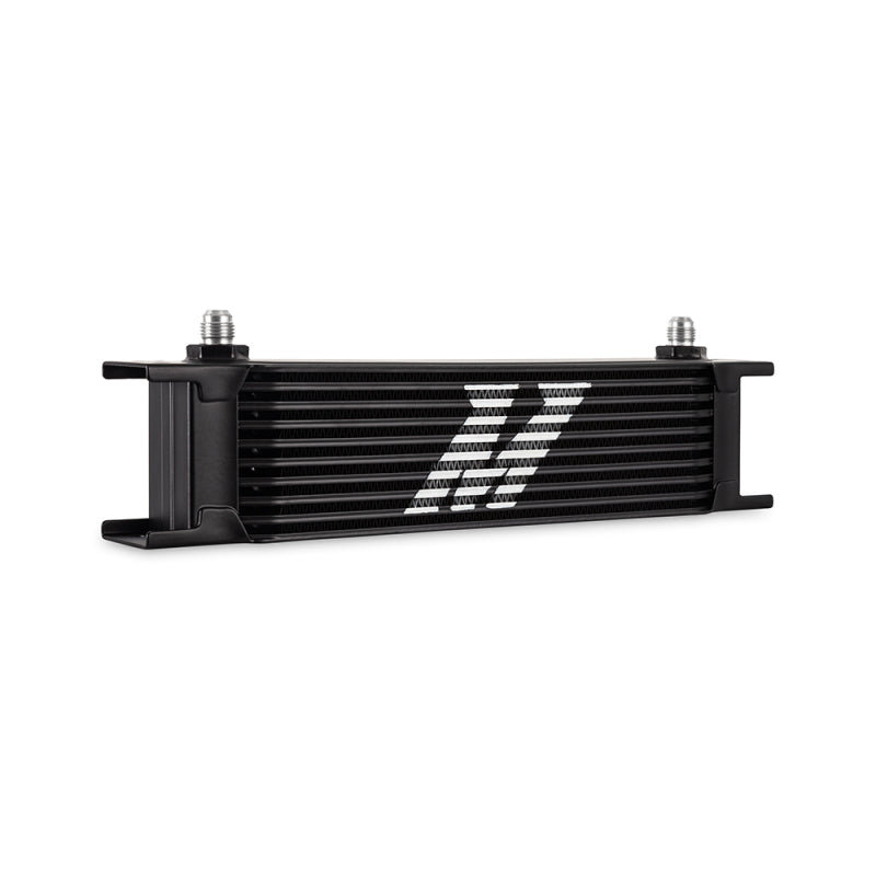 Mishimoto Universal 10-Row Oil Cooler with -6AN Fittings - Black