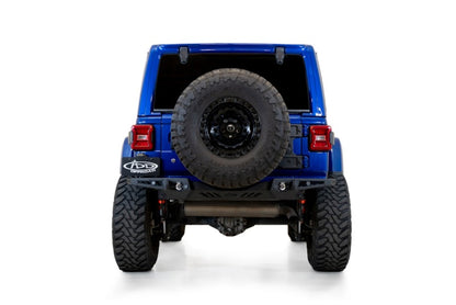 Addictive Desert Designs Jeep Wrangler JL Stealth Fighter Rear Bumper with Cube Light Mounts and D-Ring Hardware