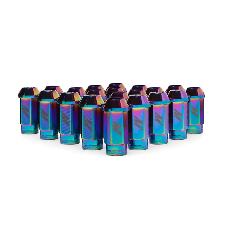 Mishimoto Aluminum Locking Lug Nuts M12x1.5 20-Piece Set in Neo Chrome