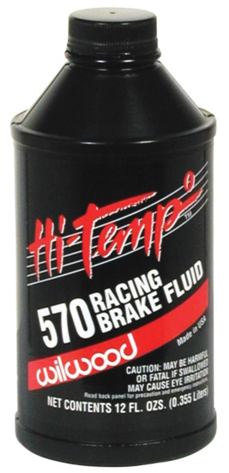 Wilwood 570 Brake Fluid - 12 oz Bottle for Reliable Brake System Performance