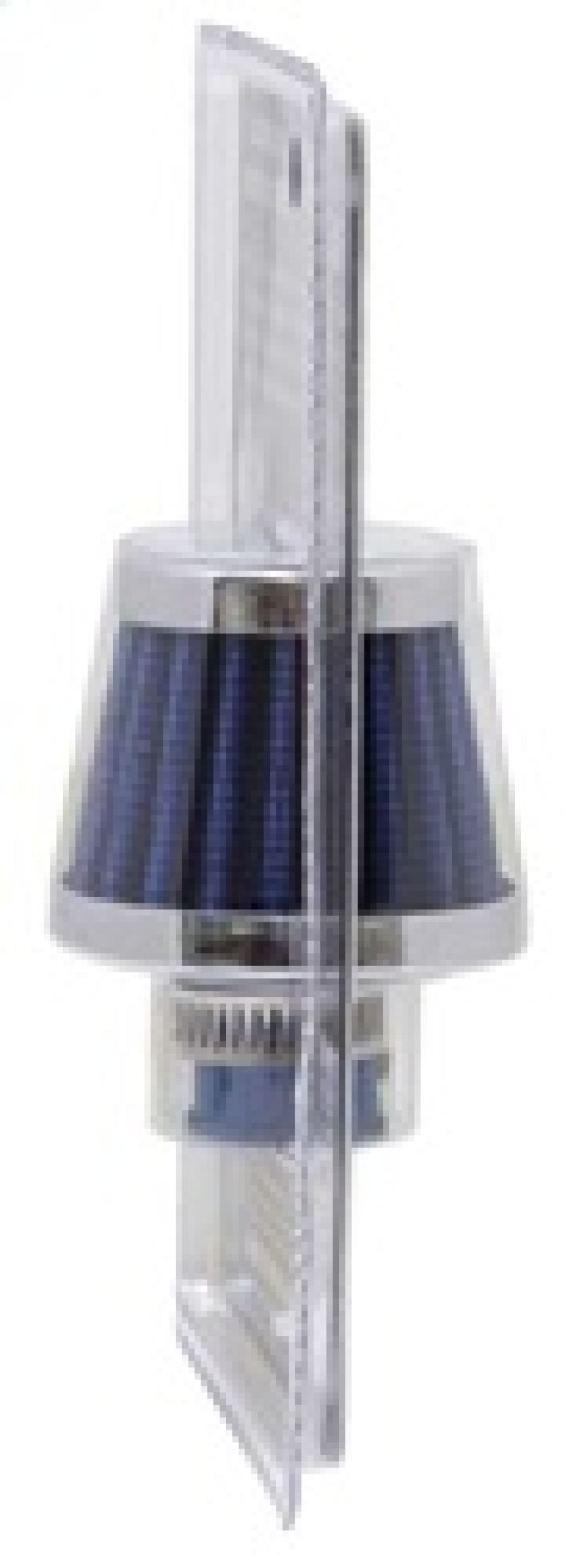 K&N Engineering 62-1600BL Blue Rubber Base Crankcase Vent Filter with Chrome Top and Flange