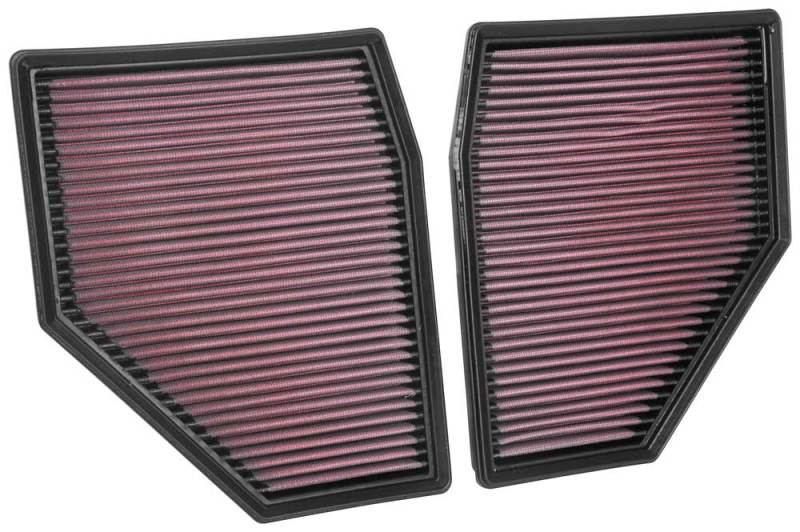 K&N Engineering 33-3128 High-Flow Reusable Air Filter for 2018-2021 BMW M5 and M8 Models