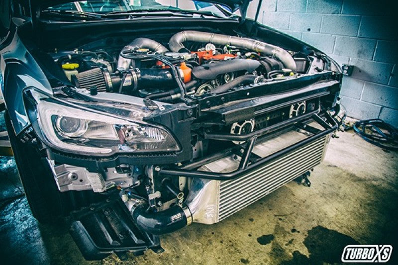 Turbo XS Front Mount Intercooler Kit for 2015-2017 Subaru WRX and STI with Wrinkle Red Pipes