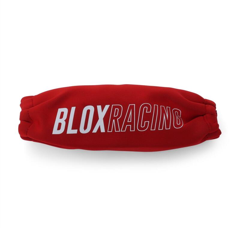 BLOX Racing Neoprene Coilover Covers - Red Pair for Automotive Suspension Protection