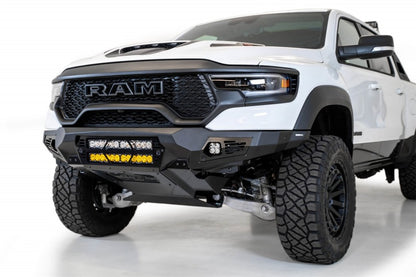Addictive Desert Designs Bomber Front Bumper for Ram 1500 TRX (2021-2023) with Dual 20-Inch Light Bar Mounts