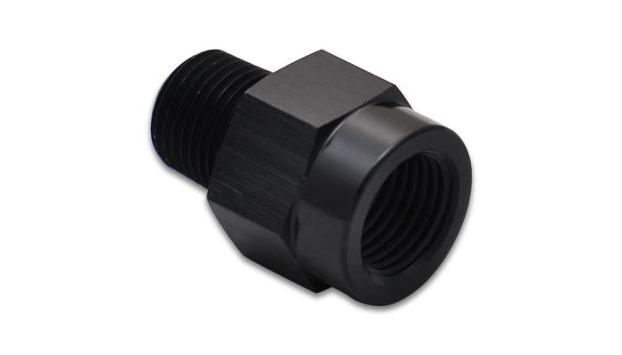Vibrant 1/8 Inch Male BSP to 1/8 Inch Female NPT Adapter Fitting - Aluminum