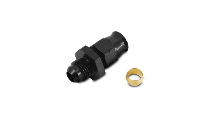 Vibrant Performance -8AN Male to 1/2 Inch Tube Adapter Fitting with Brass Olive Insert