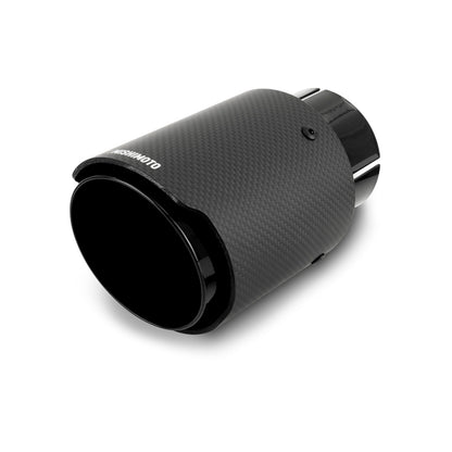 Mishimoto Carbon Fiber Muffler Tip 2.5-inch Inlet, 3.5-inch Outlet with Black Finish