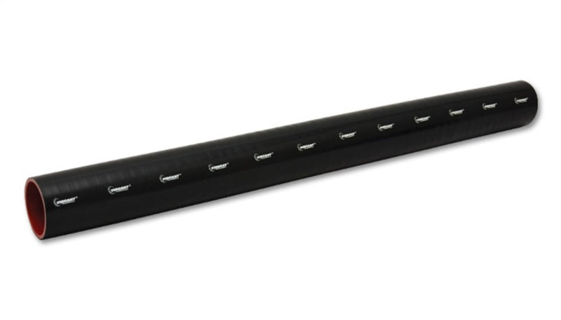 Vibrant 4 Ply Reinforced Silicone Straight Hose Coupling - 2.5 Inch ID x 36 Inch Length, Black