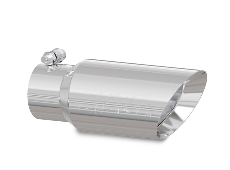 MBRP Universal 4-inch Exhaust Tip with 3-inch Inlet and 10-inch Length - Dual Wall Angled T304 Stainless Steel